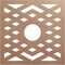 Ekena Millwork Chevron Wood Fretwork Pierced Ceiling Medallion, Wood (Paint Grade), 40"OD x 10 3/8"ID x 3/8"T CMWP40X40X0375CHMF - alternate 1